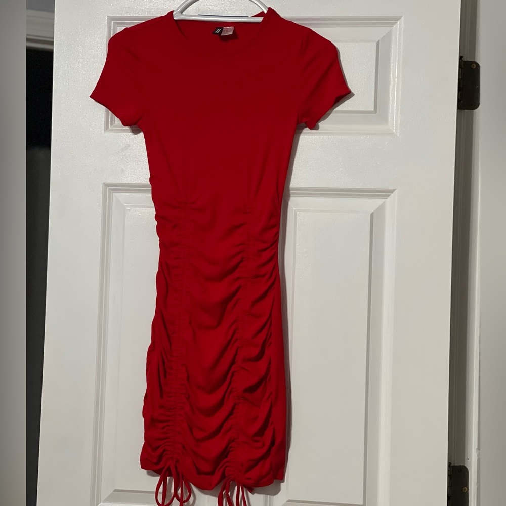 Red bodycon dress - size XS